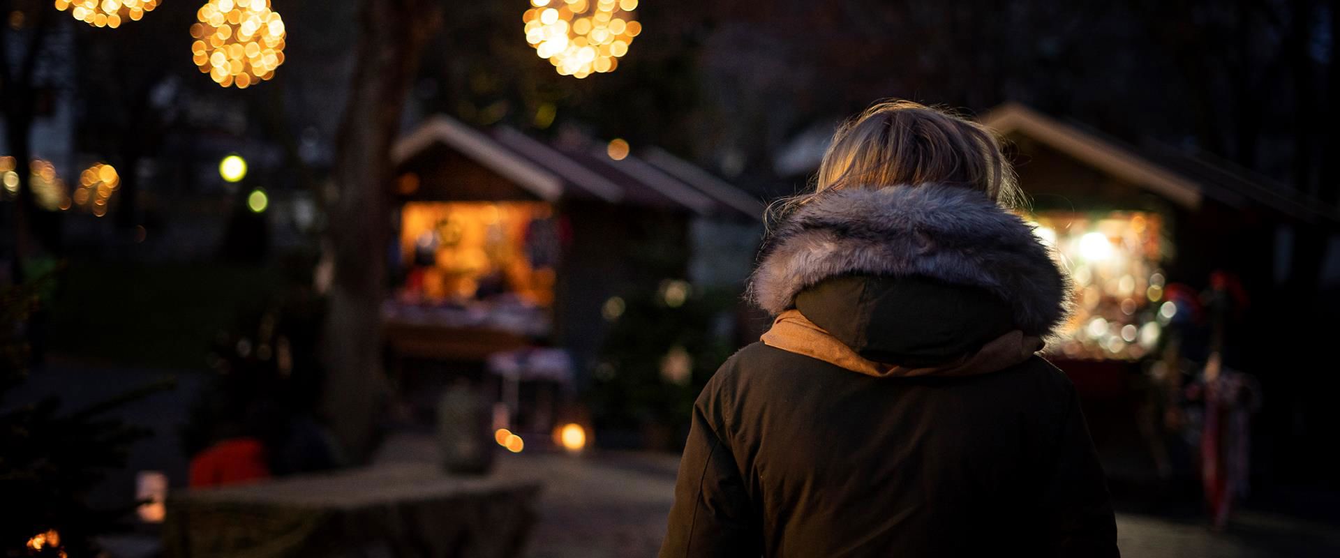 Abends auf dem Klausner Weihnachtsmarkt
