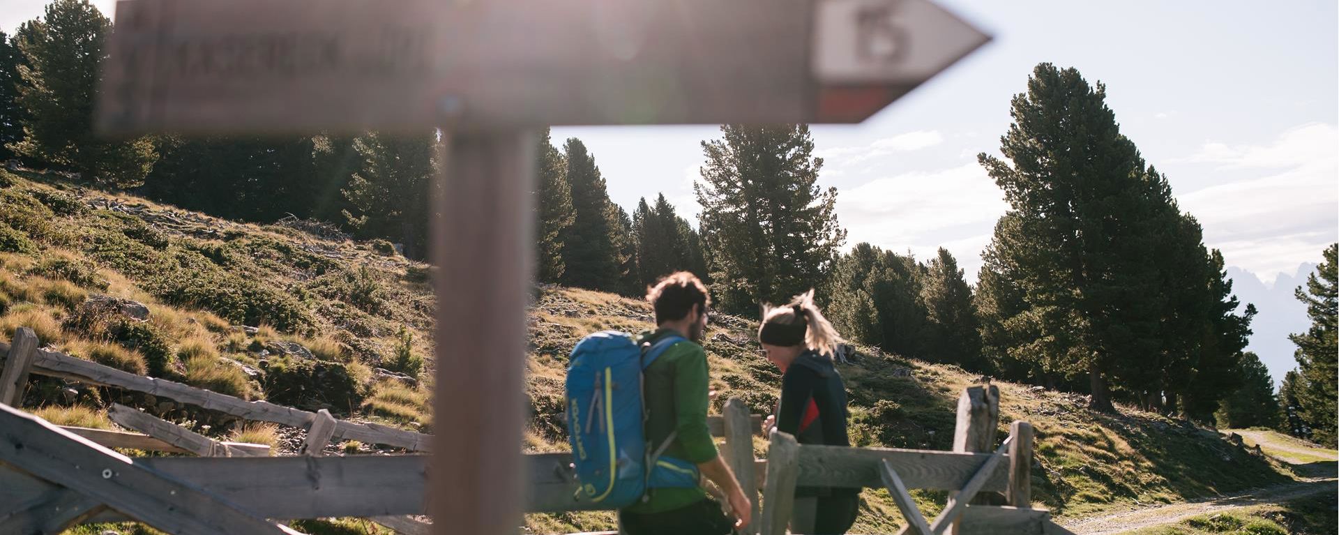 On a hiking path