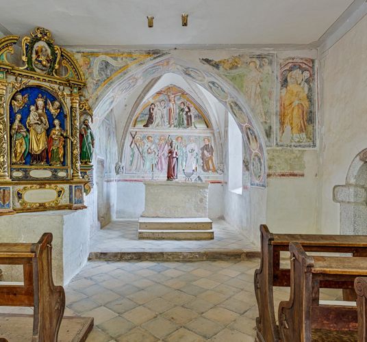 Inside the church of Saint Gertraud